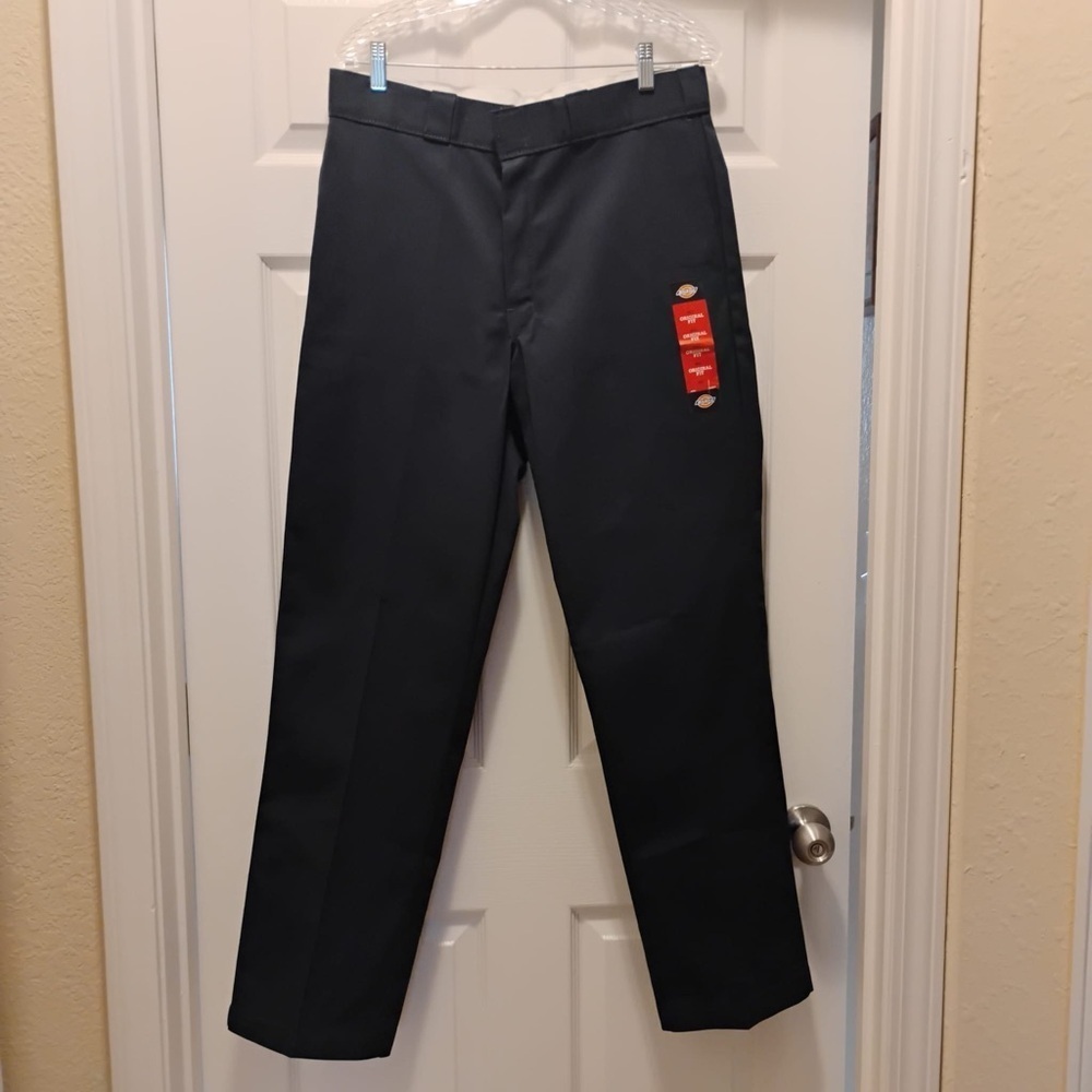NWT Dickies 874 Original Fit Navy Work Pants Size 34x32